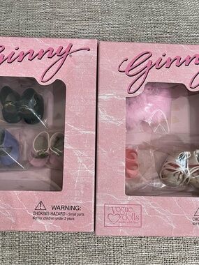 Vintage 1998 Vogue Ginny Doll Fancy Footwear & Casual Footwear Fun NIB